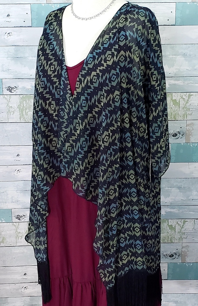 Large Lularoe Monroe Kimono